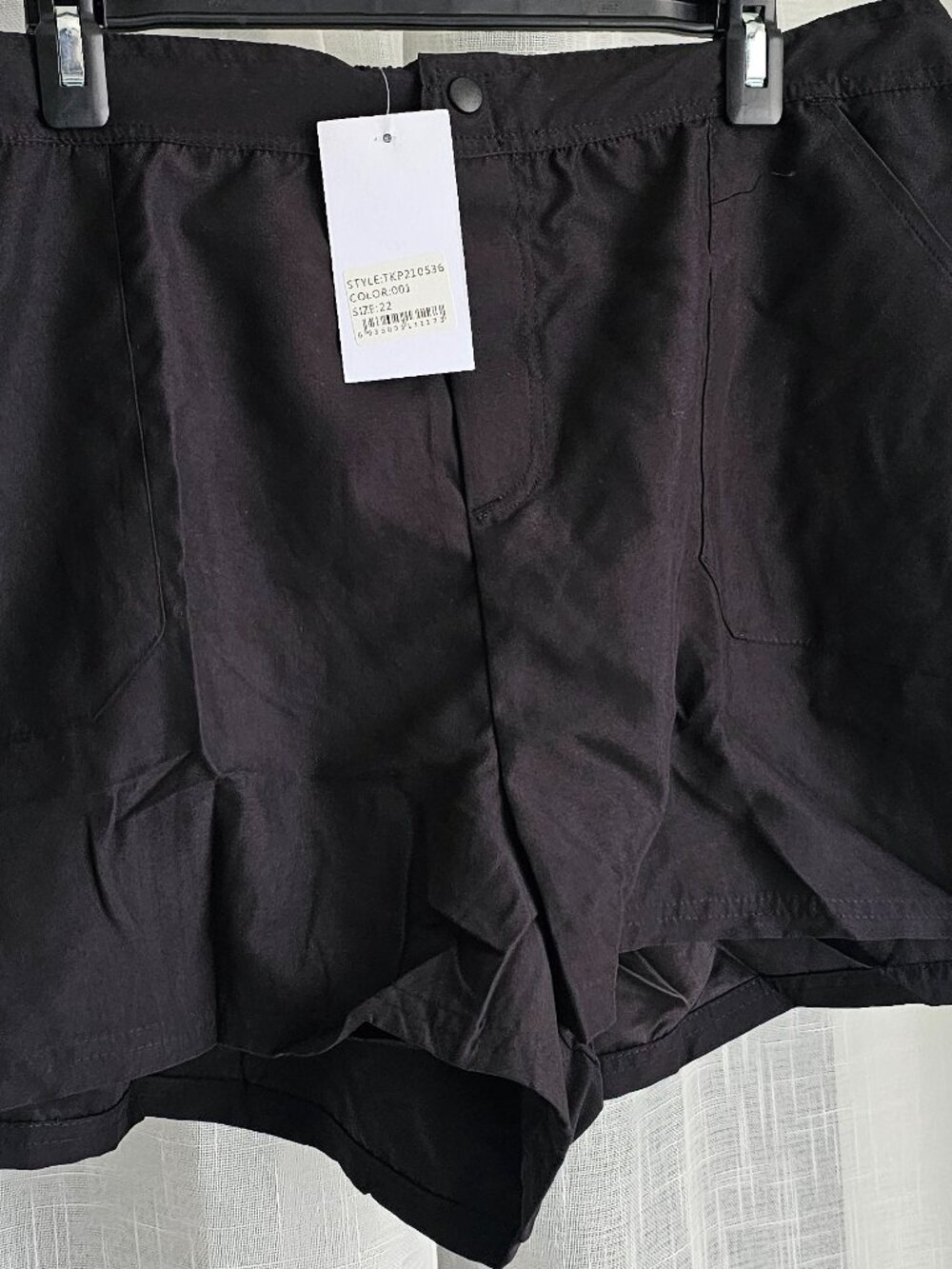 FULLFITALL - Black Cargo Swim Short Black Size 22 NWT